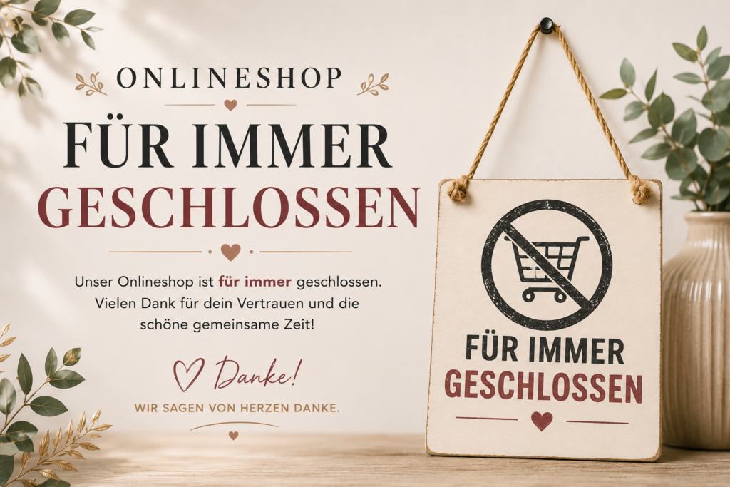 Onlineshop geschlossen