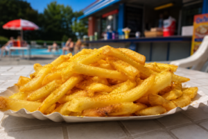 Freibad Pommes generiert von ChatGPT